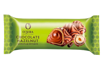 Конфета Батончик Вафельный Ozera орех.нач.в мол.шок.