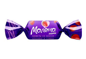Конфета Конфета Малена мини Клубника сливки