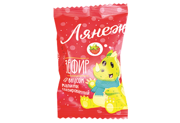 Конфета Зефир глазированный со вкусом малины Лянеж 38 гр