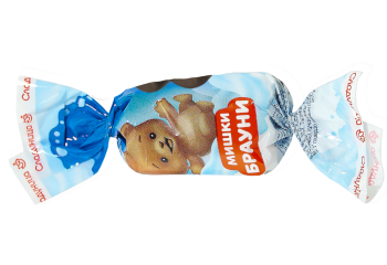 Конфета Конфета Мишки Брауни глазированные со сбивными корпусами