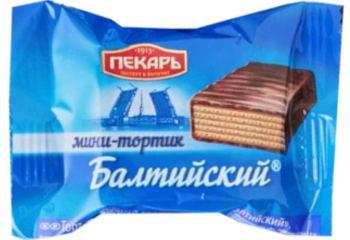 Конфета Балтийский торт вафельный глазированный 
