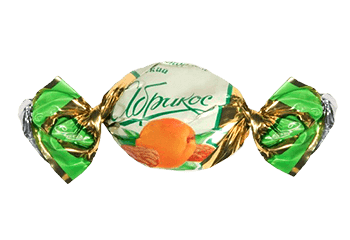 Конфета Конфета Королевский абрикос с миндалем в йогуртовой глазури