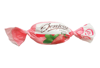 Конфета Конфета суфлейная Bongour со вкусом груша с французская ваниль