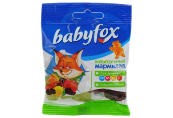 Конфета Мармелад Baby Fox бегемоты 70 гр.