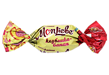 Конфета Конфеты МонЛибе клубника-банан Славянка