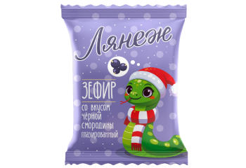 Конфета Зефир Лянеж глаз. Черная смородина