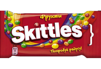 Конфета Skittles жевательные конф в сахар глазури Фрукты 38г