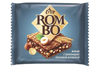 Конфета Вафли Rombo с ореховой начинкой 