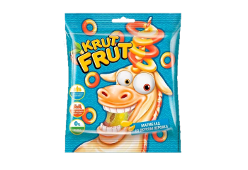Конфета Жевательный мармелад KRUT FRUT Колечки со вкус.персика 70г 