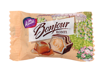 Конфета Конфеты вафельные Бонжур с карамелью Конти