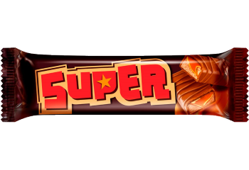 Конфета Батончик Super с нугой и мягкой карамелью 40 гр