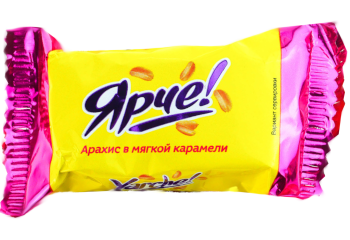 Конфета Конфета Ярче арахис и мягкая карамель