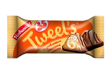 Конфета Конфеты 35 Tweels c дробленым арахисом и криспи