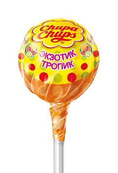 Конфета Карамель леденцовая на палочке Чупа Чупс со вкусом экзотик-тропик