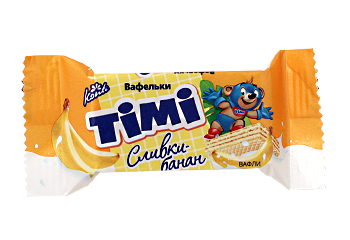 Конфета Вафельки Тими сливки-банан Конти