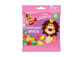 Конфета Мармелад жевательный Мармеладные фрукты Детский сувенир 35 гр. 