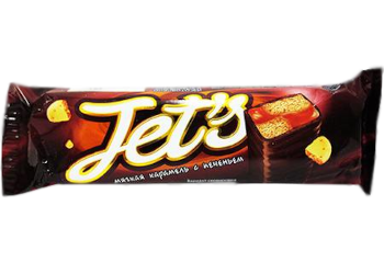 Конфета Батончик Jets с печеньем и мягкой карамелью 42г