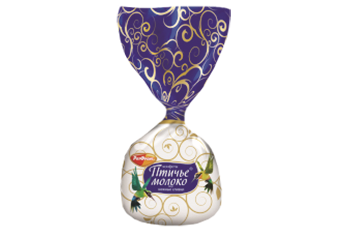 Конфета Конфеты Птичье молоко вкус нежные сливки 