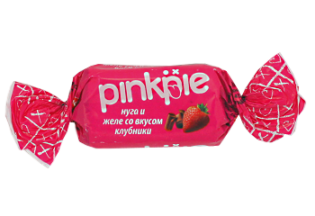 Конфета Конфеты Pinkpie нуга и желе со вкусом клубники КДВ