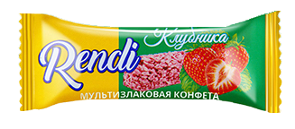 Конфета Мультизлаковая конфета Rendi Joy:клубника