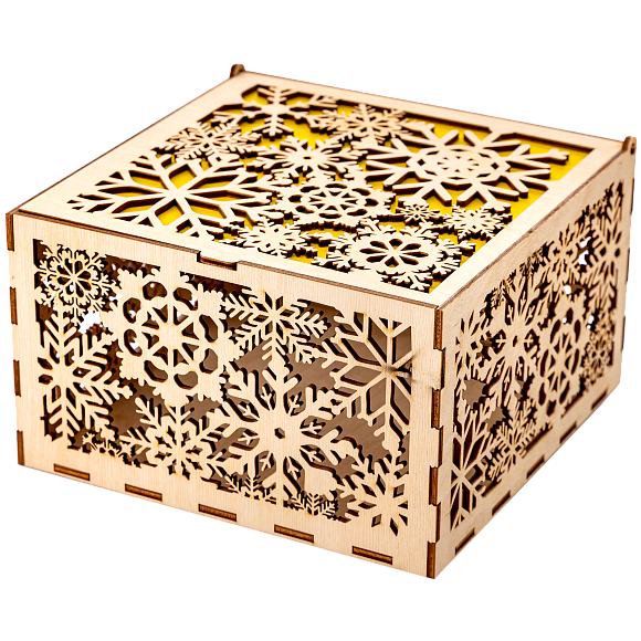 Сладкий новогодний подарок Царица Зима (желтая)