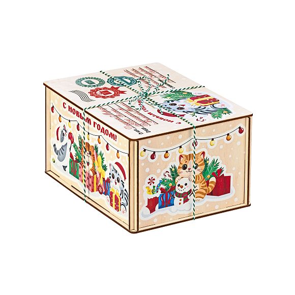 Сладкий новогодний подарок Котики (Полезный состав)