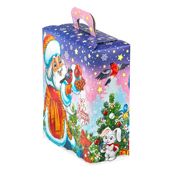 Сладкий новогодний подарок На лесной опушке Дедушка Мороз