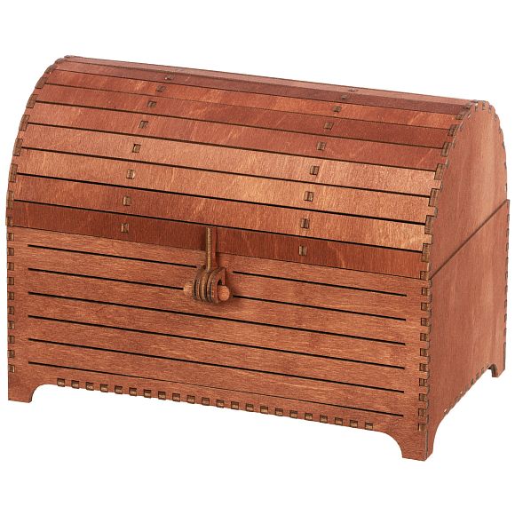 Сладкий новогодний подарок Сундук Ретро (красное дерево)