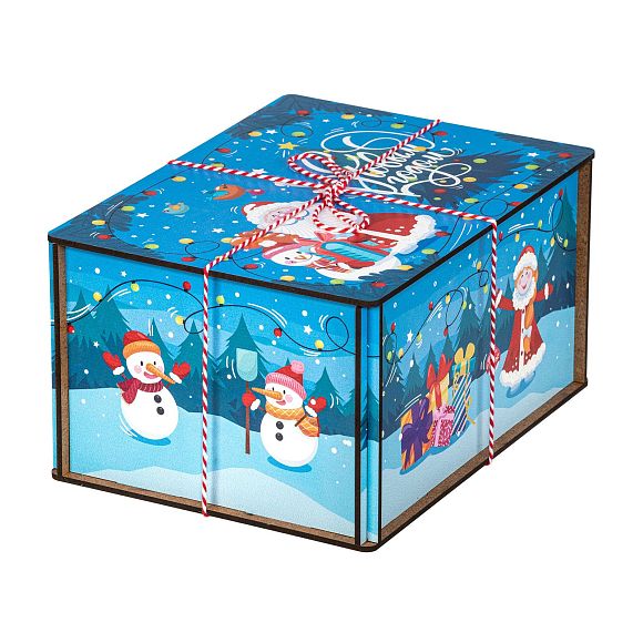 Сладкий новогодний подарок Посылка Гирлянды (Премиум)