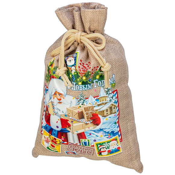 Сладкий новогодний подарок   Мешок Морозное утро