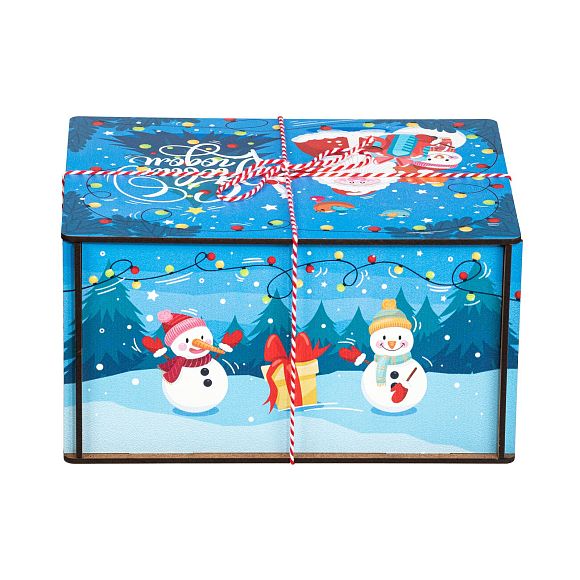 Сладкий новогодний подарок Посылка Гирлянды (Премиум)