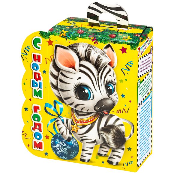 Сладкий новогодний подарок Полосатый Талисман (Бюджет)