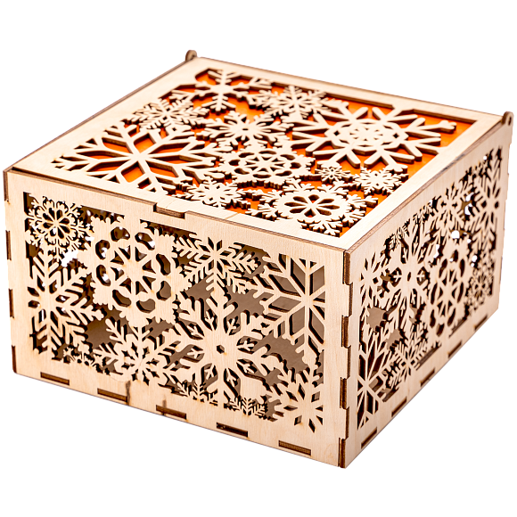 Сладкий новогодний подарок Царица Зима (оранжевая)