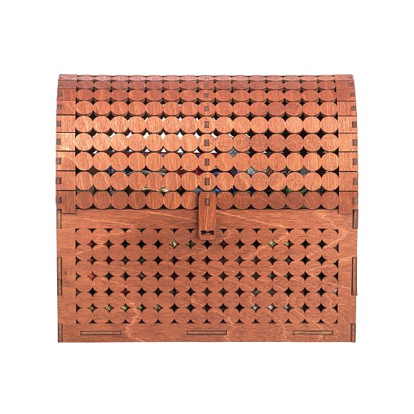 Сладкий новогодний подарок Сундук Ажурный