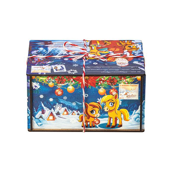 Сладкий новогодний подарок Посылка от сказочной лошадки (Полезный состав)