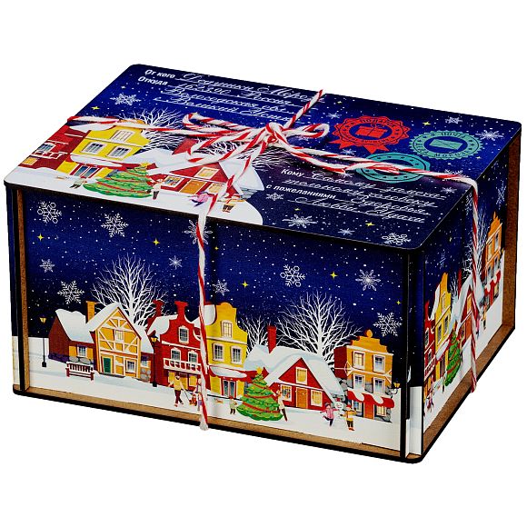 Сладкий новогодний подарок Синяя ночь (Полезный состав)