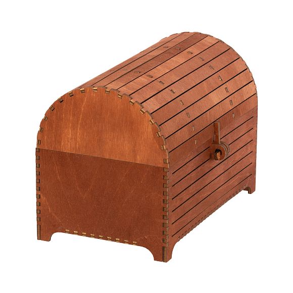 Сладкий новогодний подарок Сундук Ретро (красное дерево)