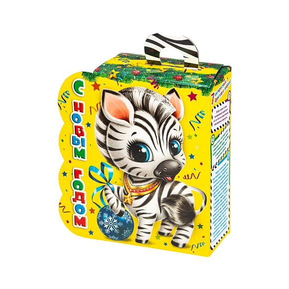 Сладкий новогодний подарок Полосатый Талисман (Бюджет)