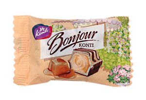 Конфеты вафельные Бонжур с карамелью Конти