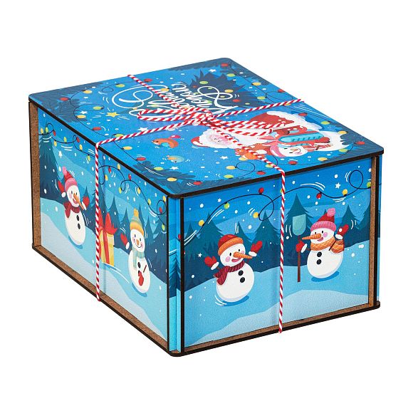 Сладкий новогодний подарок Посылка Гирлянды (Премиум)