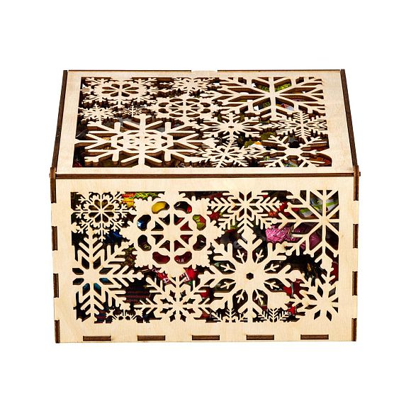 Сладкий новогодний подарок Шкатулка Царица Зима