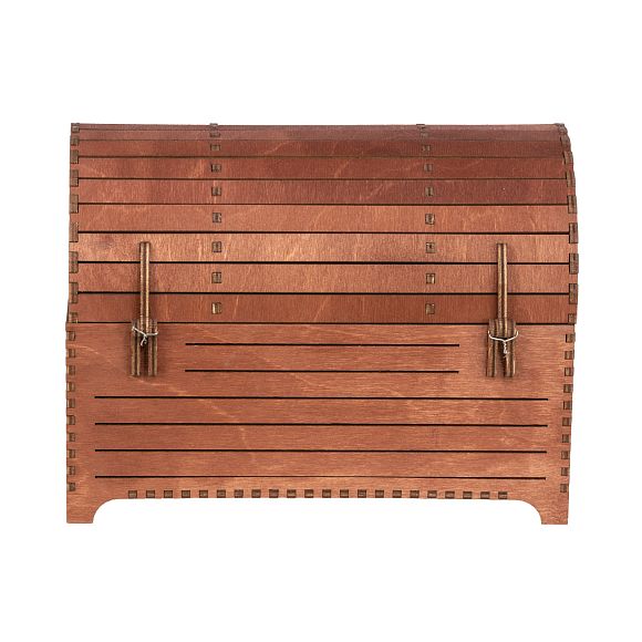 Сладкий новогодний подарок Сундук Ретро (красное дерево)