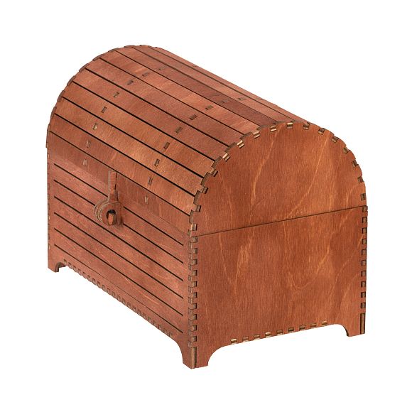 Сладкий новогодний подарок Сундук Ретро (красное дерево)