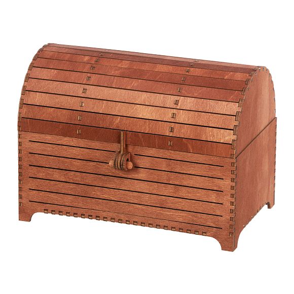 Сладкий новогодний подарок Сундук Ретро (красное дерево)