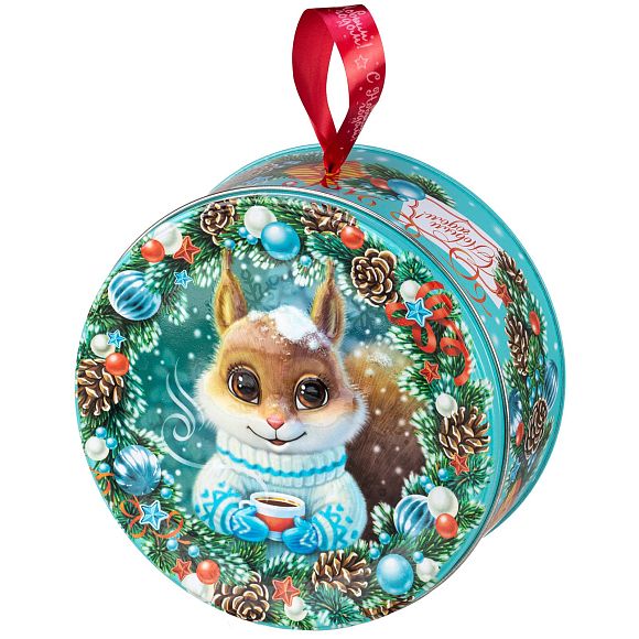 Сладкий новогодний подарок Лукошко Белочка