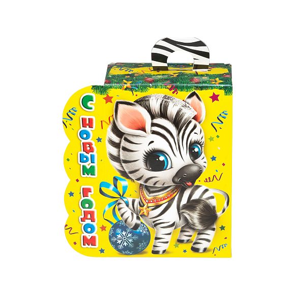 Сладкий новогодний подарок Полосатый Талисман (Бюджет)