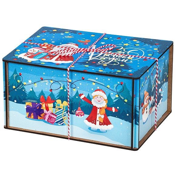 Сладкий новогодний подарок Посылка Гирлянды (Премиум)