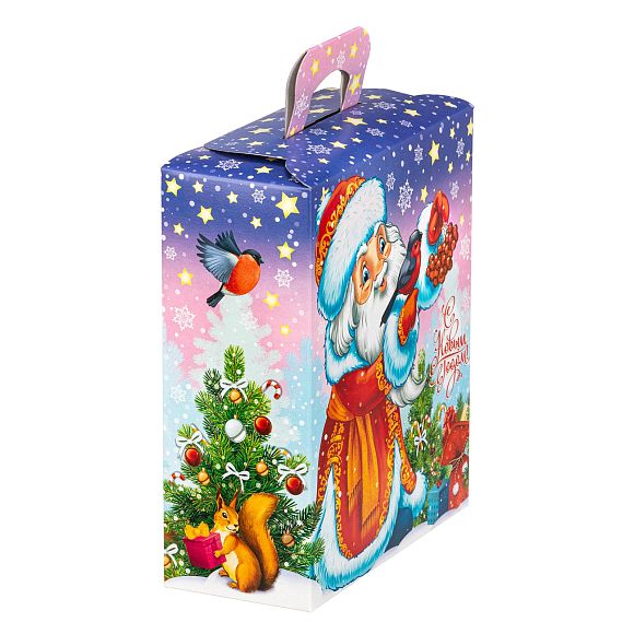 Сладкий новогодний подарок На лесной опушке Дедушка Мороз