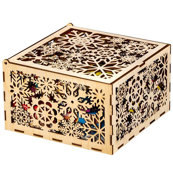 Сладкий новогодний подарок Шкатулка Царица Зима