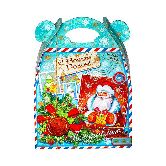 Сладкий новогодний подарок Сундучок Открытки